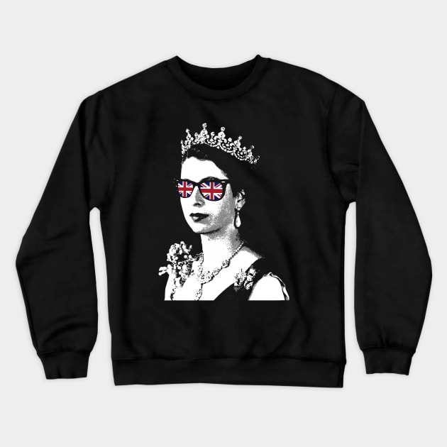 Queen Elizabeth 2 /// Popart Crewneck Sweatshirt by HectorVSAchille